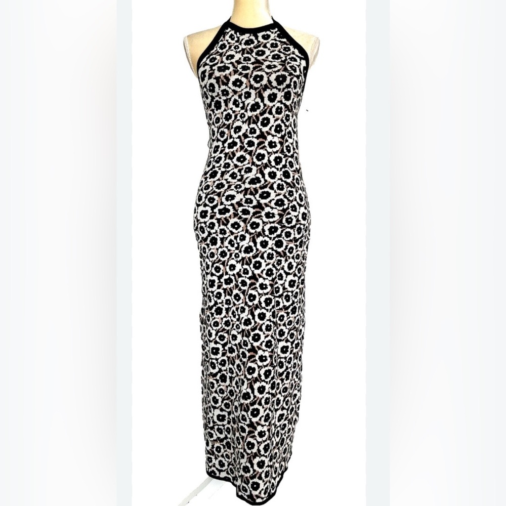 Diane Von Furstenberg Black and Pink Knit